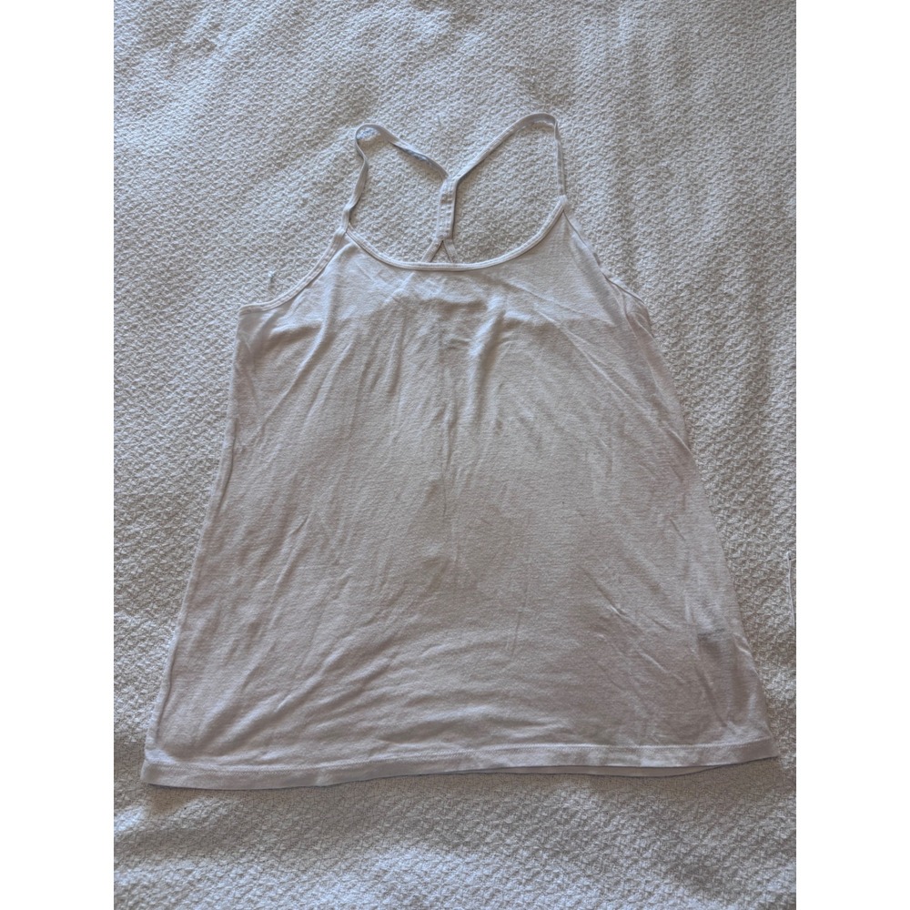 Aerie White Racerback Tank Top Spaghetti Strap Camisole XS TP RN54485